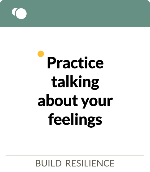 practice talking about your feelings