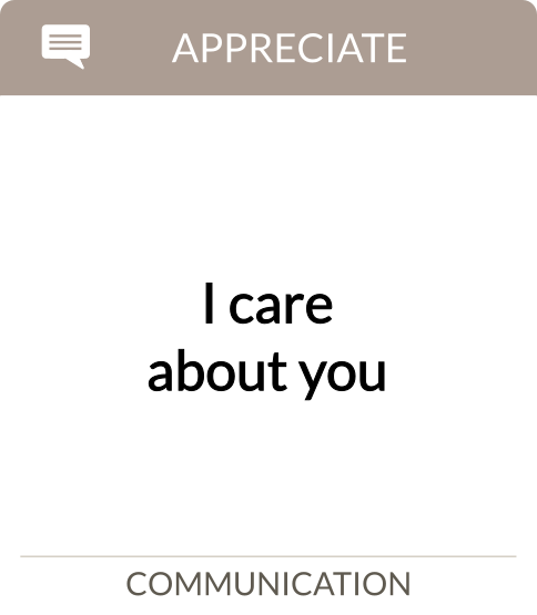 I care about you