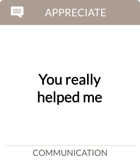 you really helped me