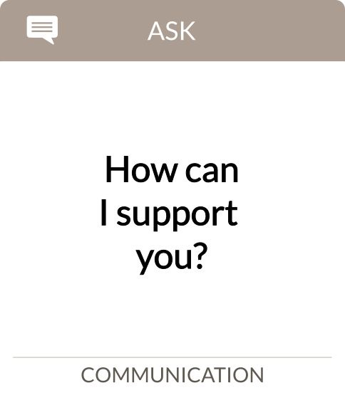 how can I support you?