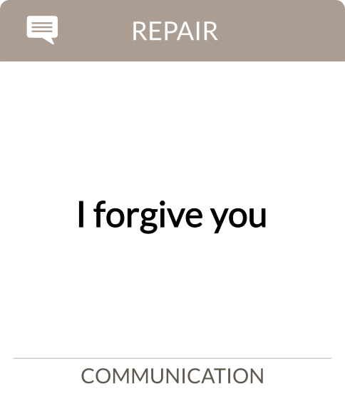 I forgive you
