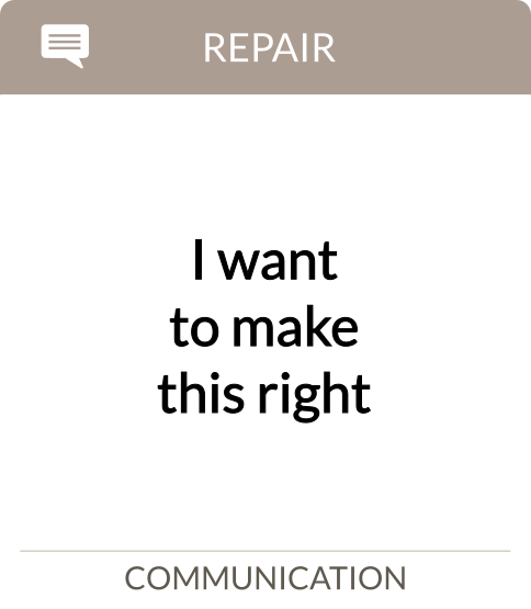 I want to make this right