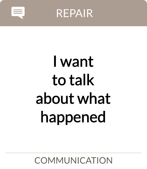 I want to talk about what happened