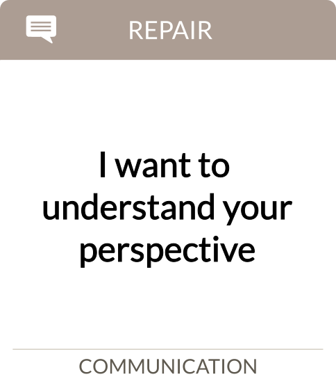 I want to understand your perspective