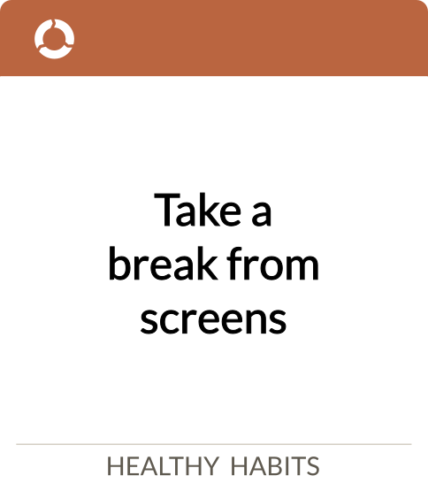 Take a break from screens