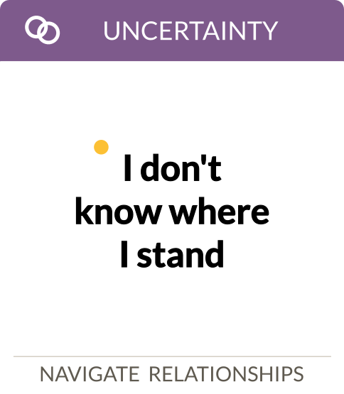 I don't know where I stand