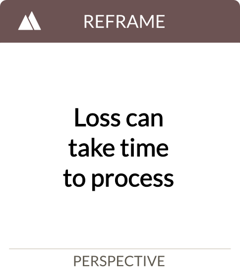 loss can take time to process