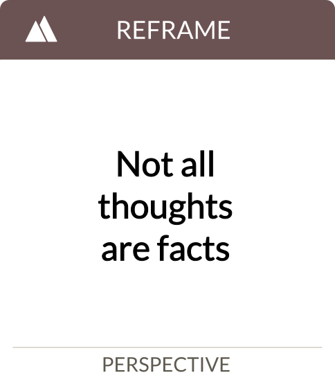 not all thoughts are facts