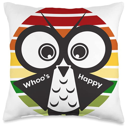 Whoo's Happy Mascot Pillow